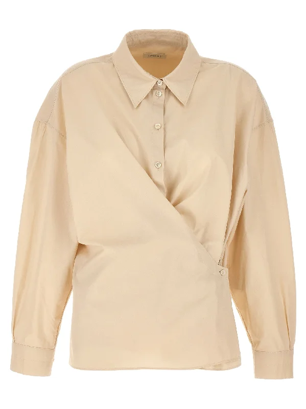 Straight Collar Twisted Shirt-- Anti-Shrink Durable Soft