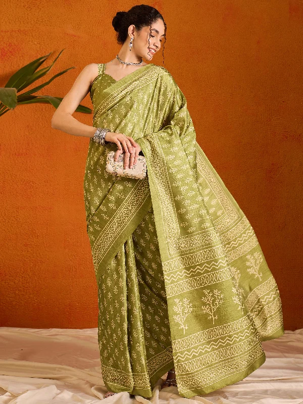 Women's Cotton Blend Light Green Printed Designer Saree With Blouse Piece Casual Stripe Blouse Women's Cotton Blend Light Green Printed Designer Saree With Blouse Piece Casual Stripe Blouse
