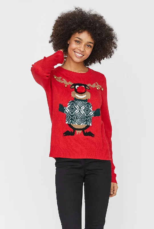 VERO MODA JINGLEBELLS KNITTED BLOUSE Soft Modal Blouse