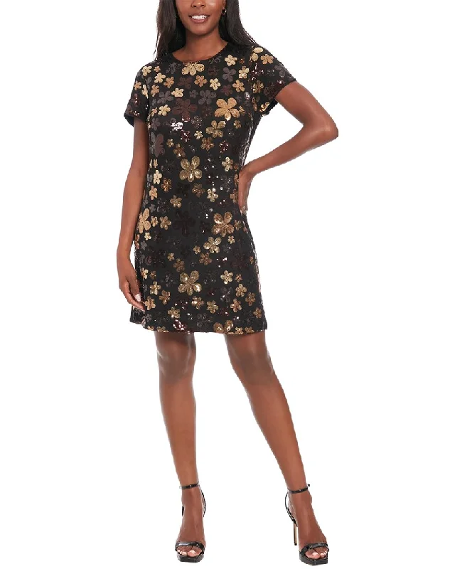 London Times Mini Dress Comfortable Off-Shoulder Mini Dress
