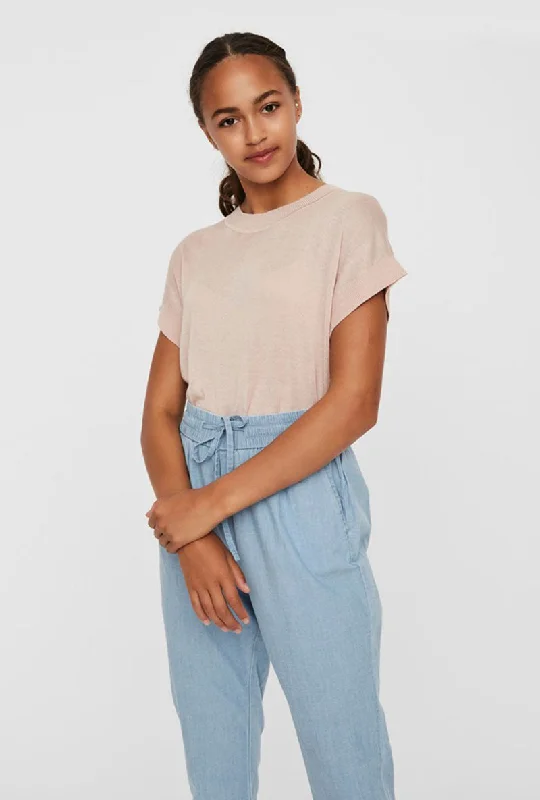 VERO MODA LINA O NECK BLOUSE Lightweight Floral Blouse