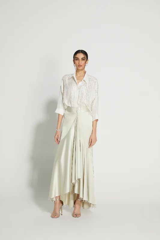 Streamlined Shirt-- Welt Pockets Slit Pockets