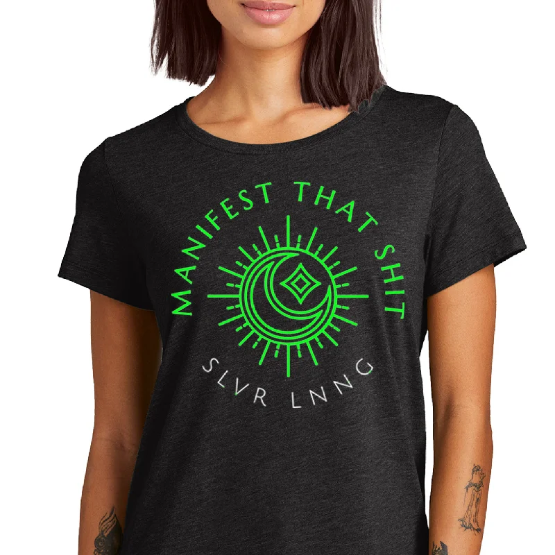 Manifest that Shit Womens Relaxed Fit Tri-blend T-shirt - infused with Clear Quartz, Fluorite, Tourmaline & Lapis-- Lace Blend Ribbed Blend Corduroy Blend Manifest that Shit Womens Relaxed Fit Tri-blend T-shirt - infused with Clear Quartz, Fluorite, Tourmaline & Lapis-- Lace Blend Ribbed Blend Corduroy Blend