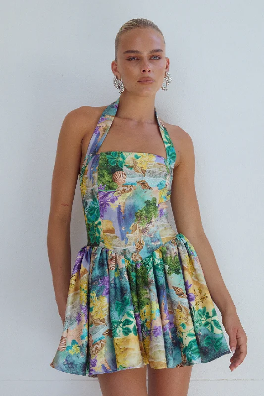 WINSLOW MINI DRESS - ESME PRINT Fashionable Mini Dress with Frills