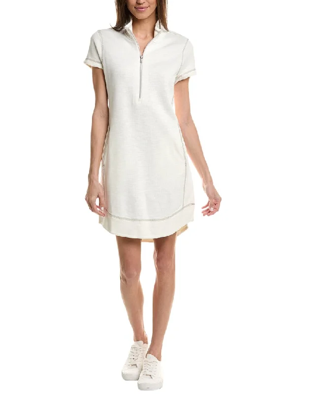 Tommy Bahama Sport Tobago Bay 1/2-Zip Mini Dress Chic Bohemian Mini Dress