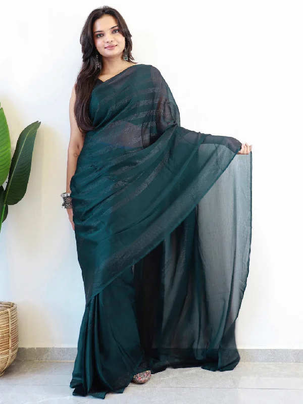 Women's Georgette Black Printed Ready to Wear With Blouse Piece Pleated Collar Blouse Women's Georgette Black Printed Ready to Wear With Blouse Piece Pleated Collar Blouse