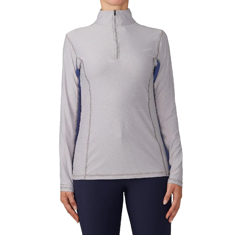 Altitude Sun Shirt LS - Grey/Navy-- Layered Multi-layer Single Layer