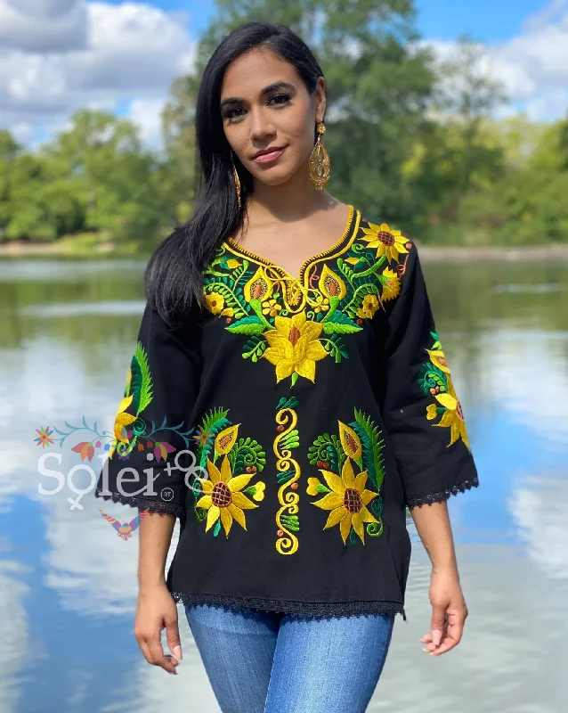 3 Girasoles Blouse Office Formal Blouse
