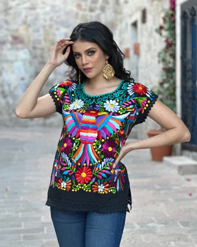 Ave Otomi Blouse Mandarin Collar Blouse