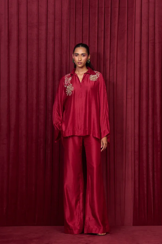 Chime Shirt Pants Set-- Faux Fur Fabric Real Fur Fabric Shearling Fabric