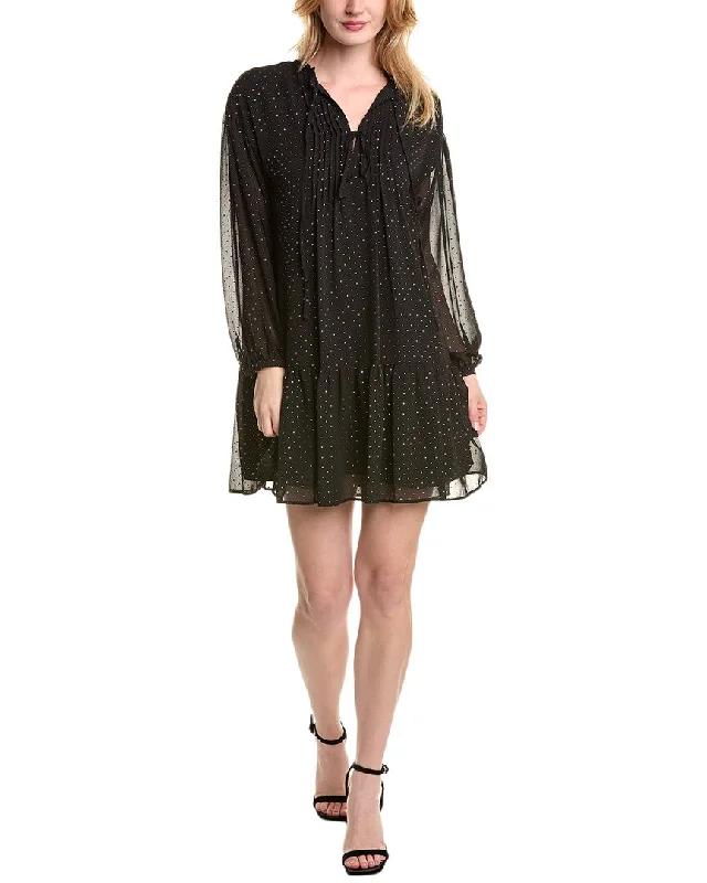 1.State Velvet Mini Dress Classic Floral Mini Dress