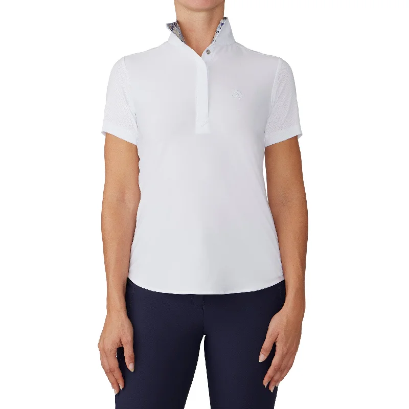 Women's Jorden II DX Short Sleeve Show Shirt - White/Pegasus-- Graphic T-Shirt Round Neck Polyester