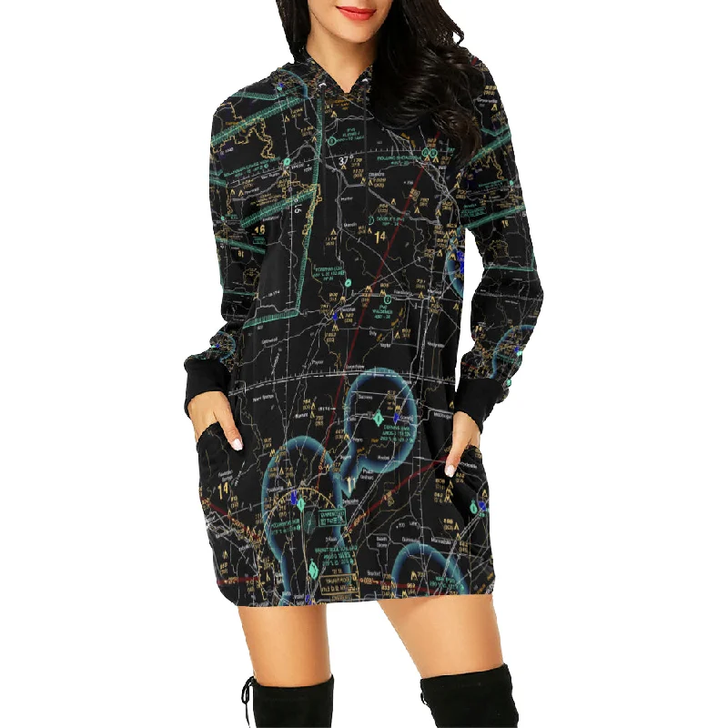 Make Your Own Airspace Hoodie Mini Dress Comfortable Polka Dot Mini Dress