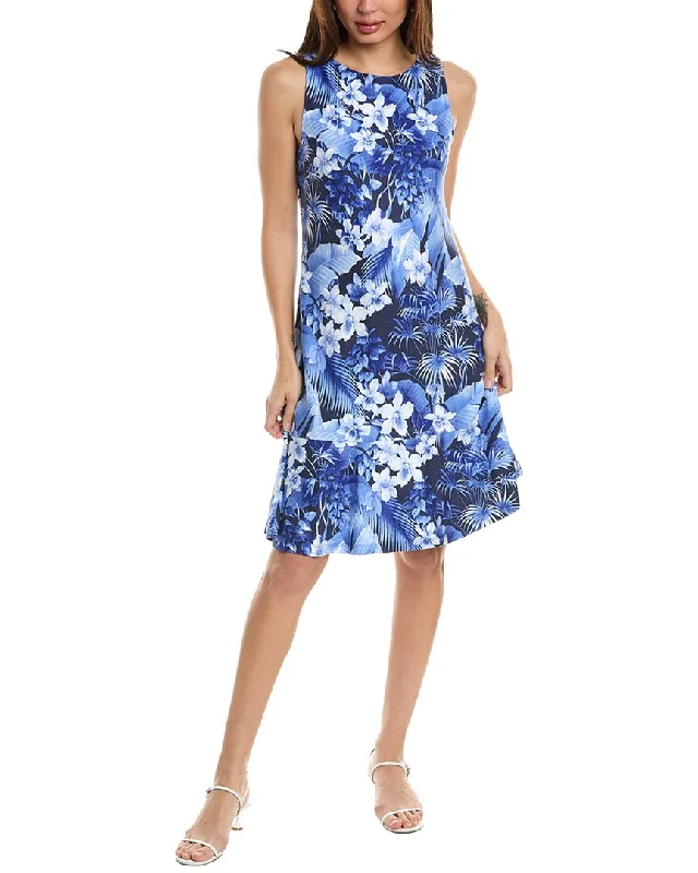 Tommy Bahama Darcy Flora Riviera Flounce Mini Dress Stylish Ribbed Mini Dress