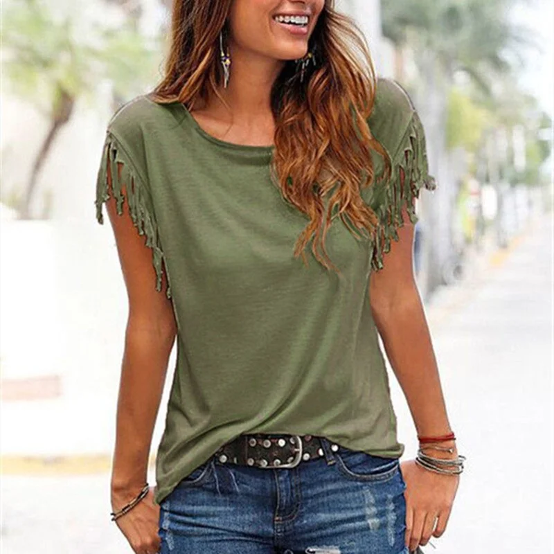 Women Summer T shirts-- Nylon Fabric Polyester Fabric Spandex Fabric