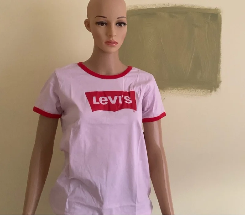 Levi’s Big Girl 👧 Retro Ringer Cotton T-Shirt-- Graphic Embroidered Appliqued