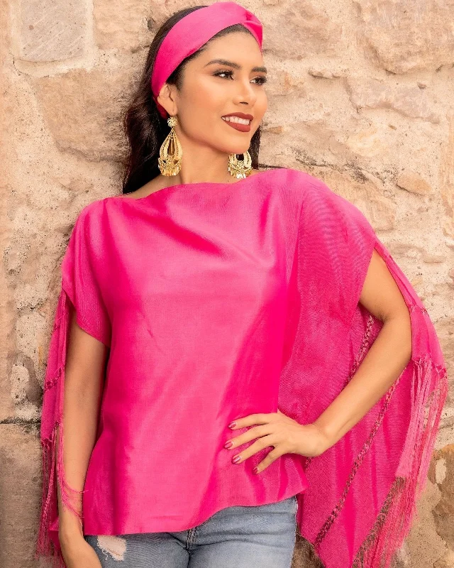 Morelia Blouse Silky Draped Blouse
