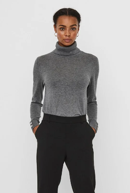 VERO MODA MILDA ROLLNECK BLOUSE Peter Pan Blouse