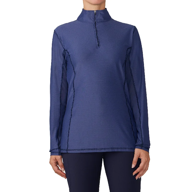 Altitude Sun Shirt Long Sleeve - Navy -- Basic T-Shirt Crew Neck Short Sleeve