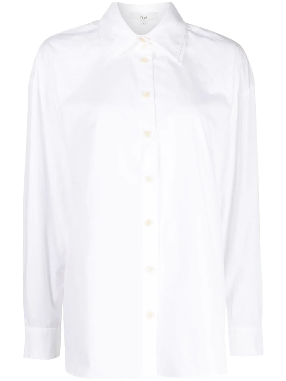 ECO SHIRTING DOUBLE COLLAR SHIRT WHT WHT-- Collared Crew Neck Turtle Neck