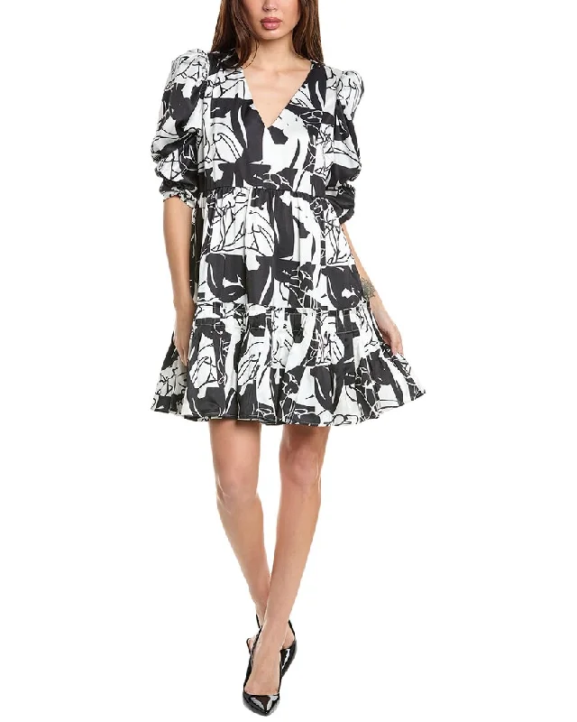 Crosby By Mollie Burch Blake Mini Dress Comfortable Wrap Mini Dress
