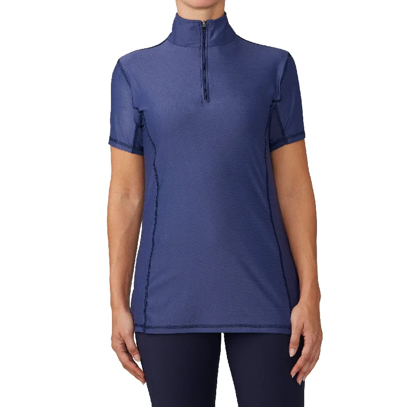 Women's Short Sleeve Altitude Solid Sun Shirt - Navy-- Lace Blend Ribbed Blend Corduroy Blend Women's Short Sleeve Altitude Solid Sun Shirt - Navy-- Lace Blend Ribbed Blend Corduroy Blend