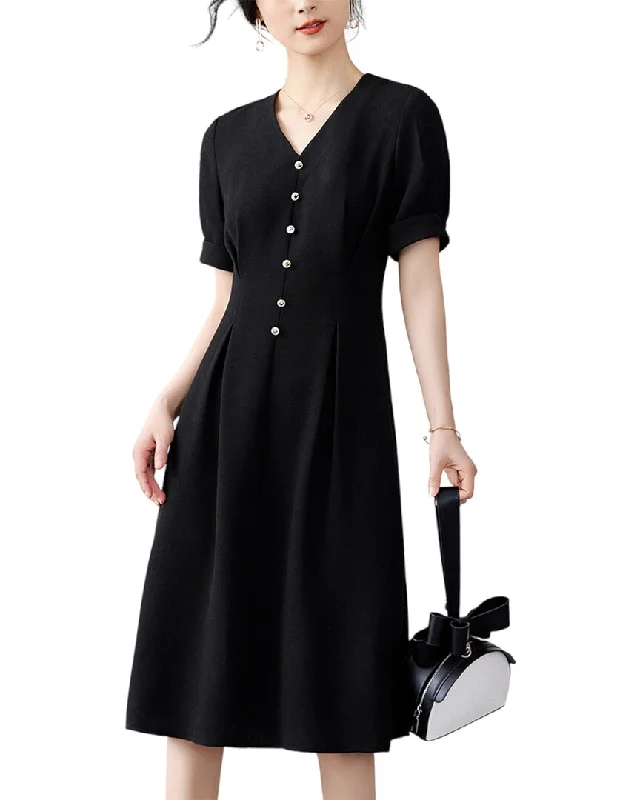 Ounixue Mini Dress Cozy A-Line Mini Dress
