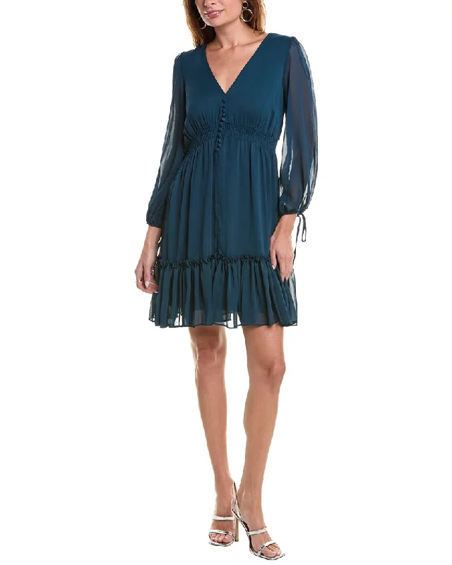 Taylor Chiffon Mini Dress Trendy A-Line Mini Dress