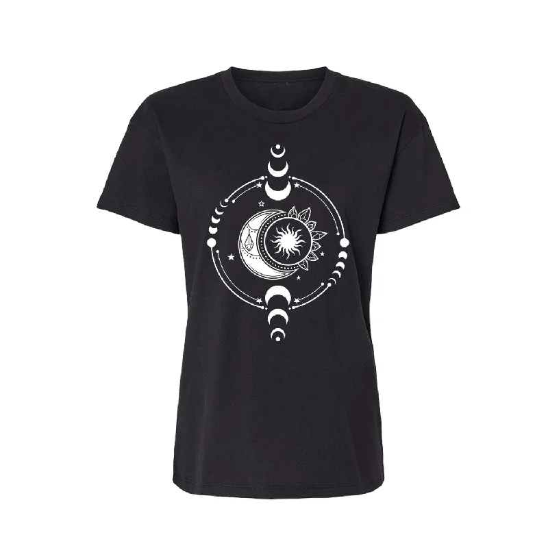 Moon Recharge Relaxed fit Woman's T-shirt - Infused with Moonstone, Tourmaline & Labradorite-- Mesh Blend Leather Blend Suede Blend Moon Recharge Relaxed fit Woman's T-shirt - Infused with Moonstone, Tourmaline & Labradorite-- Mesh Blend Leather Blend Suede Blend