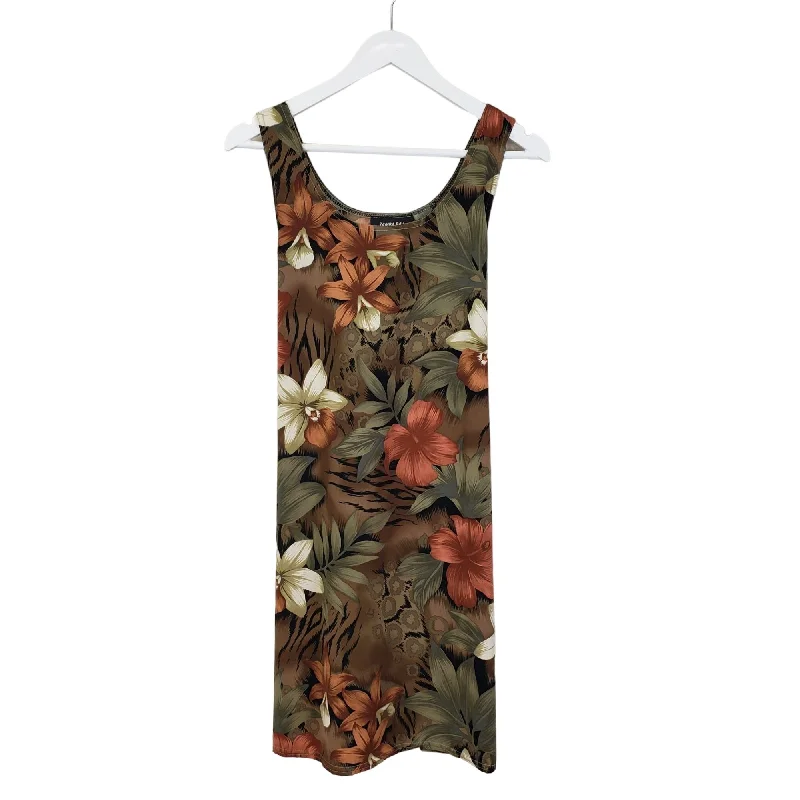 Tampa Bay Artwear Tropical Print Mini Dress Size M/L (est) Elegant Lace Mini Dress