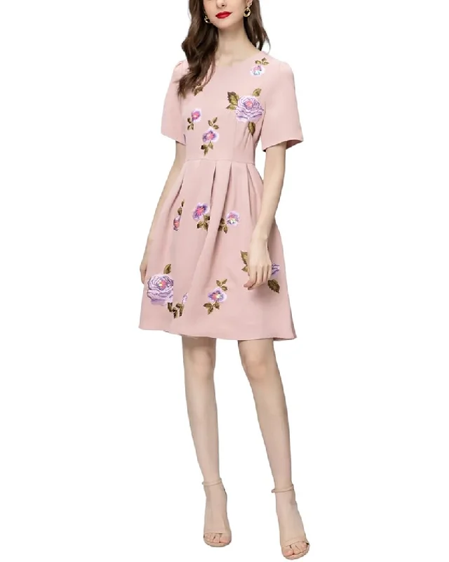 BURRYCO Mini Dress Comfortable Fit-and-Flare Mini Dress