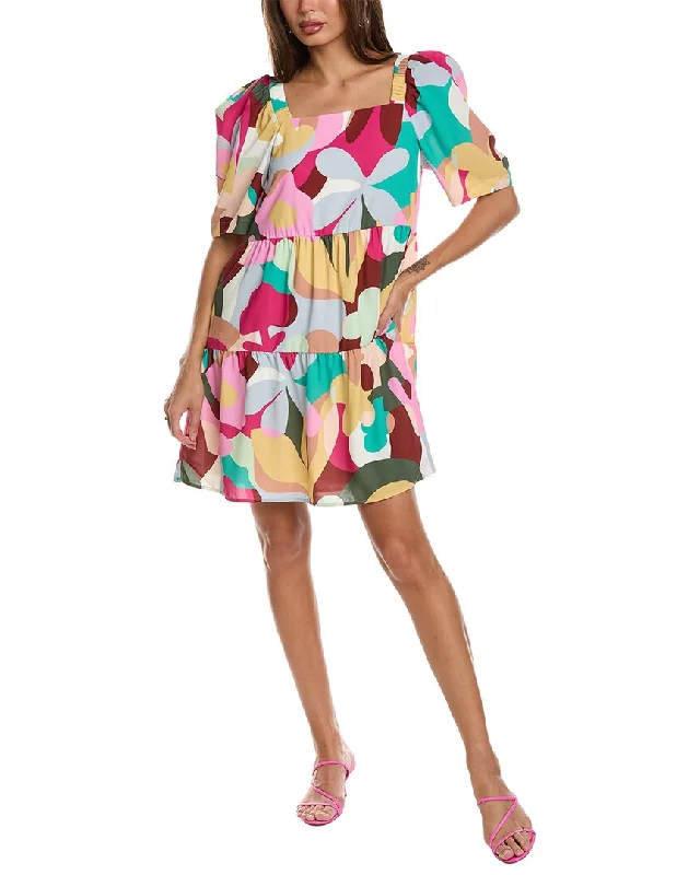 Crosby By Mollie Burch Conor Mini Dress Comfortable Wrap Mini Dress