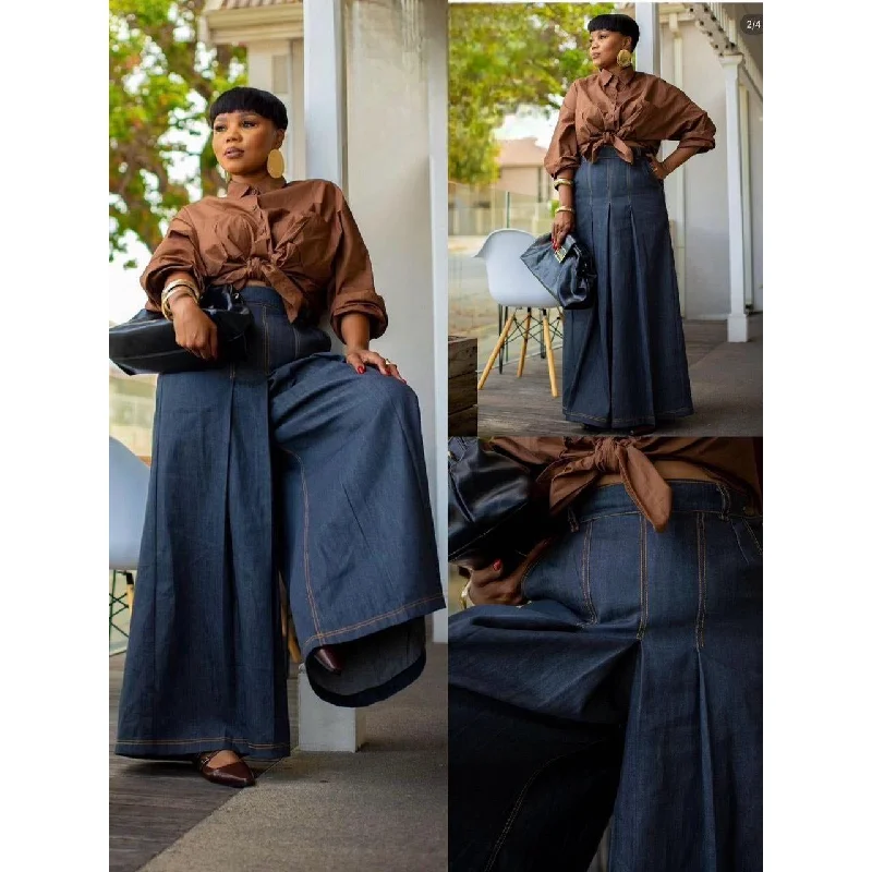 High Waist Baggy Wide Pants. Casual Sweatpants Style