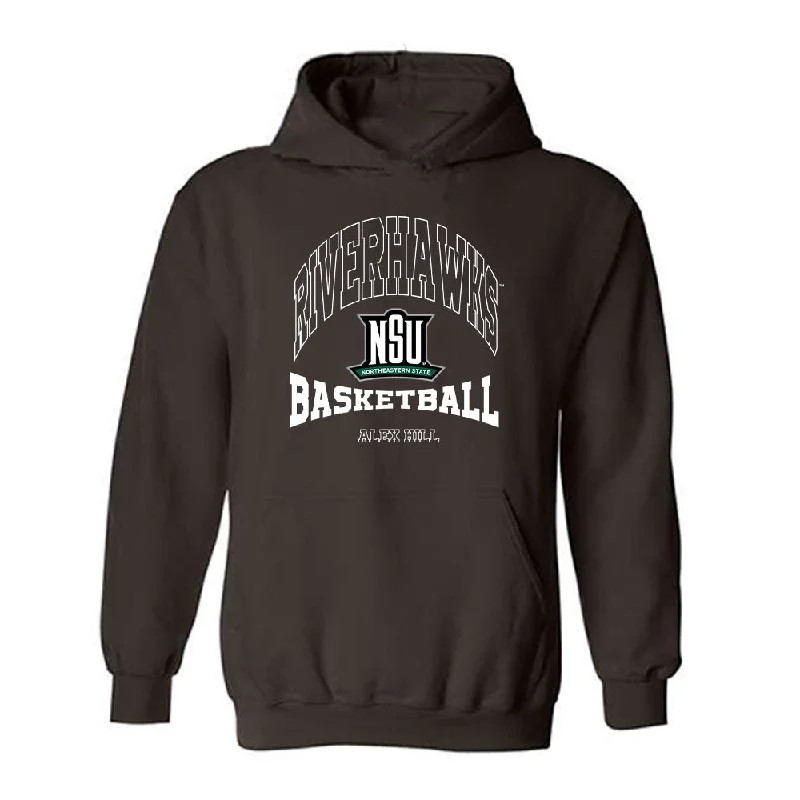 Northeastern State - NCAA Women's Basketball : Alex Hill - Classic Fashion Shersey Hooded Sweatshirt Hoodie with Side Slits Relaxed Casual Northeastern State - NCAA Women's Basketball : Alex Hill - Classic Fashion Shersey Hooded Sweatshirt Hoodie with Side Slits Relaxed Casual
