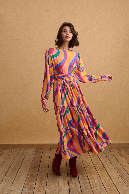 Tatiana Dress (Curly Pink) Tunics Hiking breathable