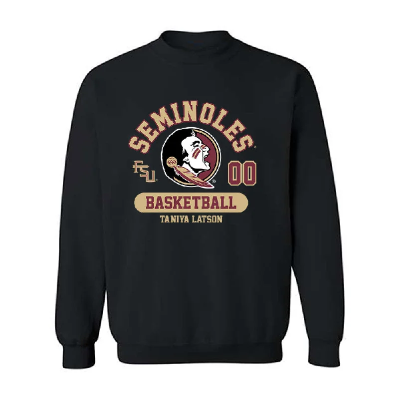 FSU - NCAA Women's Basketball : Ta'Niya Latson - Classic Fashion Shersey Crewneck Sweatshirt Hoodie with Tied Waist Feminine Flattering FSU - NCAA Women's Basketball : Ta'Niya Latson - Classic Fashion Shersey Crewneck Sweatshirt Hoodie with Tied Waist Feminine Flattering