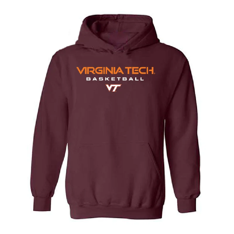 Virginia Tech - NCAA Women's Basketball : Myah Hazelton - Classic Shersey Hooded Sweatshirt Hoodie with Hem Applique Textured Unique Virginia Tech - NCAA Women's Basketball : Myah Hazelton - Classic Shersey Hooded Sweatshirt Hoodie with Hem Applique Textured Unique