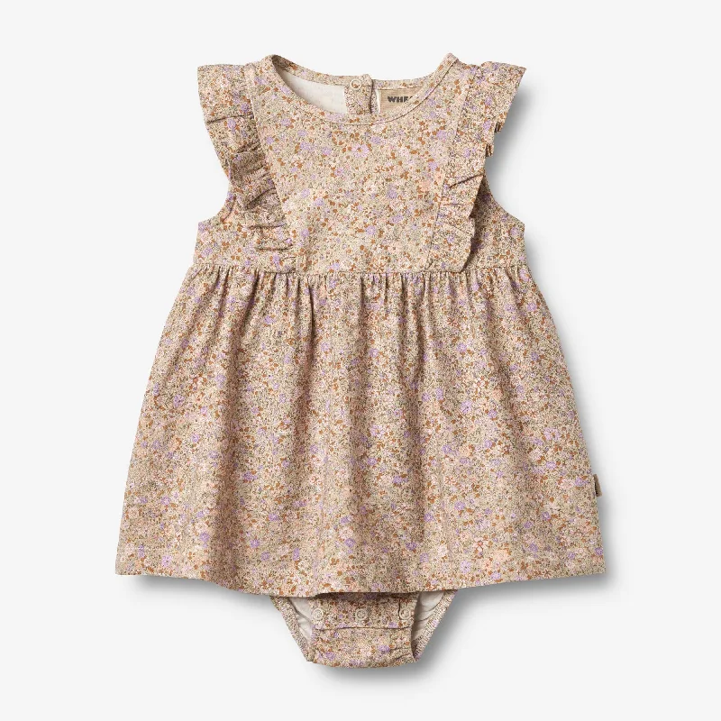 Jersey Dress Suit Vianna - lilac flower meadow Tunics Distressed trendy