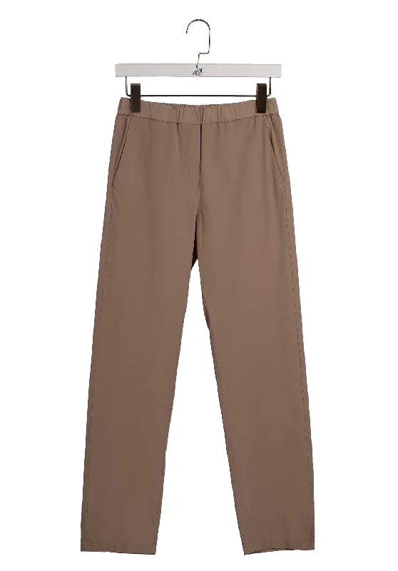 Pants Pacifio 9013 3-Taupe Trendy High-Waist Trousers