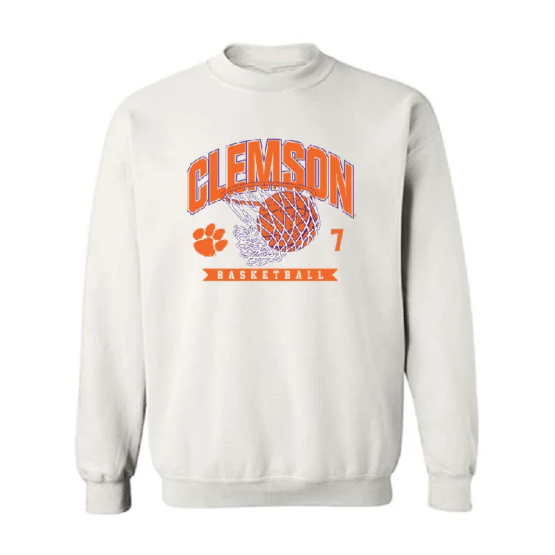 Clemson - NCAA Women's Basketball : Summah Evans - Sports Shersey Crewneck Sweatshirt Hoodie with V-Neck Classic Versatile Clemson - NCAA Women's Basketball : Summah Evans - Sports Shersey Crewneck Sweatshirt Hoodie with V-Neck Classic Versatile