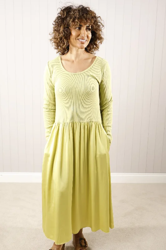Venus Silk Dress Lime Zest Tunics Top rated