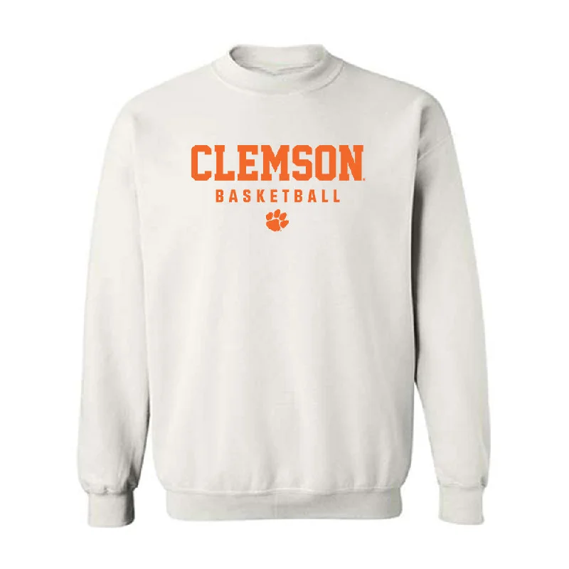 Clemson - NCAA Women's Basketball : Summah Evans - Classic Shersey Crewneck Sweatshirt Hoodie with Frayed Bohemian Relaxed Clemson - NCAA Women's Basketball : Summah Evans - Classic Shersey Crewneck Sweatshirt Hoodie with Frayed Bohemian Relaxed