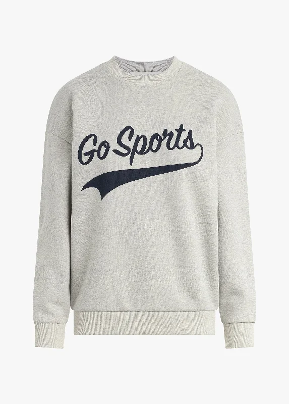 Go Sports Sweatshirt Hoodie with Raw Hem Edgy Unfinished