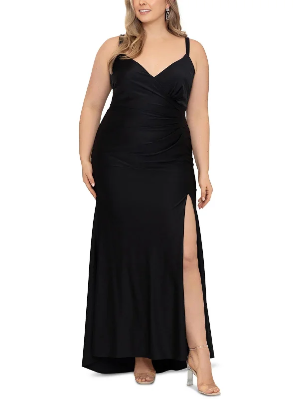 Plus Womens V-Neck Sleeveless Evening Dress Tunics Practical durable