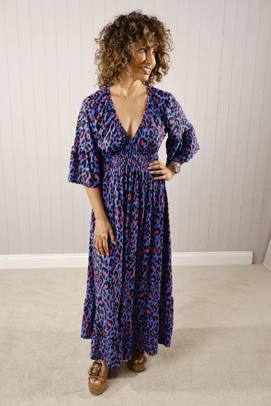 Lara Leopard Print Dress Tunics Custom made