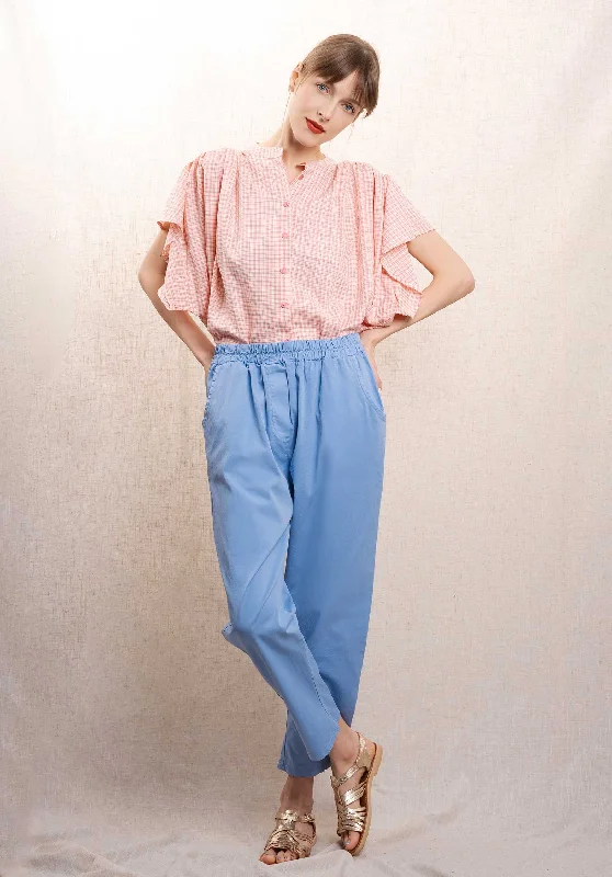 Pants F9869 Light-Blue Stylish Harem Pants