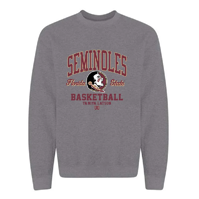 FSU - NCAA Women's Basketball : Ta'Niya Latson - Classic Fashion Shersey Crewneck Sweatshirt Hoodie with Tie-Dye Psychedelic Retro FSU - NCAA Women's Basketball : Ta'Niya Latson - Classic Fashion Shersey Crewneck Sweatshirt Hoodie with Tie-Dye Psychedelic Retro