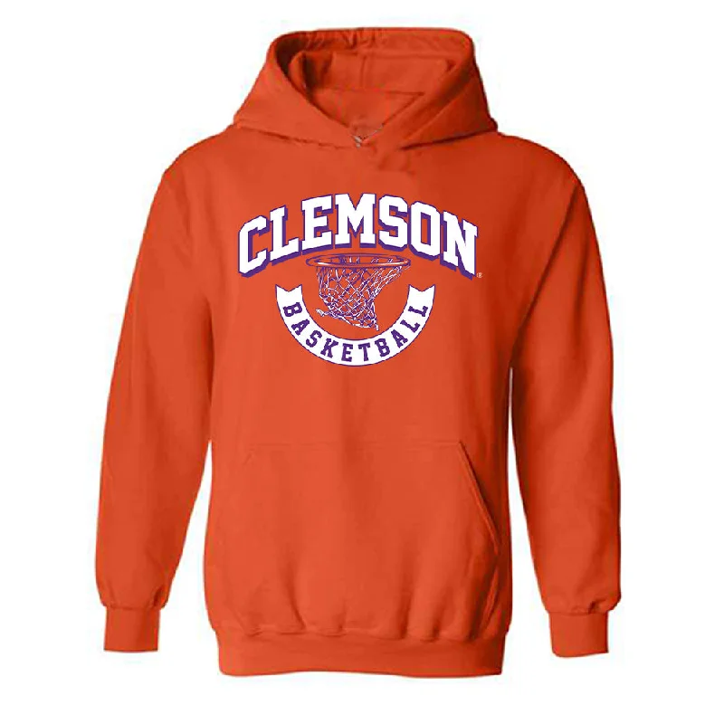 Clemson - NCAA Women's Basketball : Summah Evans - Sports Shersey Hooded Sweatshirt Hoodie with Button Placket Classic Preppy Clemson - NCAA Women's Basketball : Summah Evans - Sports Shersey Hooded Sweatshirt Hoodie with Button Placket Classic Preppy