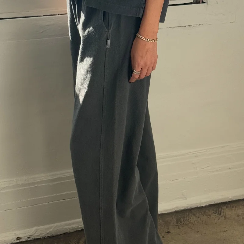 Women's Cotton Breezy Pants - Coal Comfortable Maternity Pants