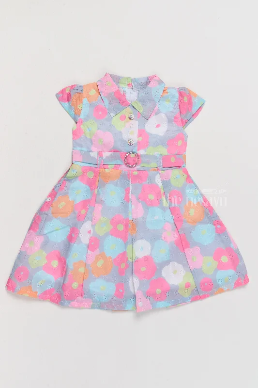 Cotton Dress Simple for Girls with Vibrant Floral Design and Button-Front Closure Maxi Flowy Bohemian Cotton Dress Simple for Girls with Vibrant Floral Design and Button-Front Closure Maxi Flowy Bohemian